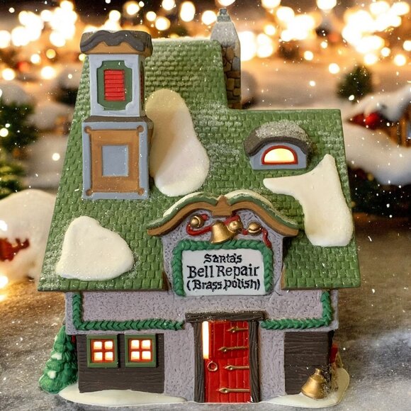 Dept 56 Santa's Bell Repair North Pole Christmas Village Lighted Building - 1996 - Picture 1 of 11